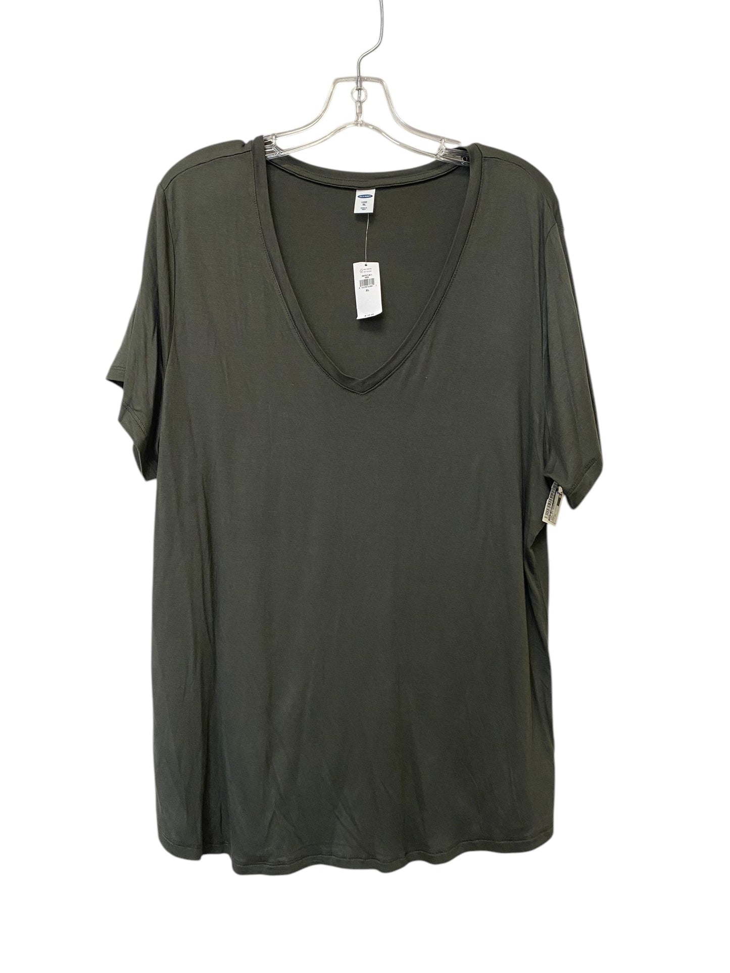 Top Short Sleeve Basic By Old Navy In Green, Size: Xl