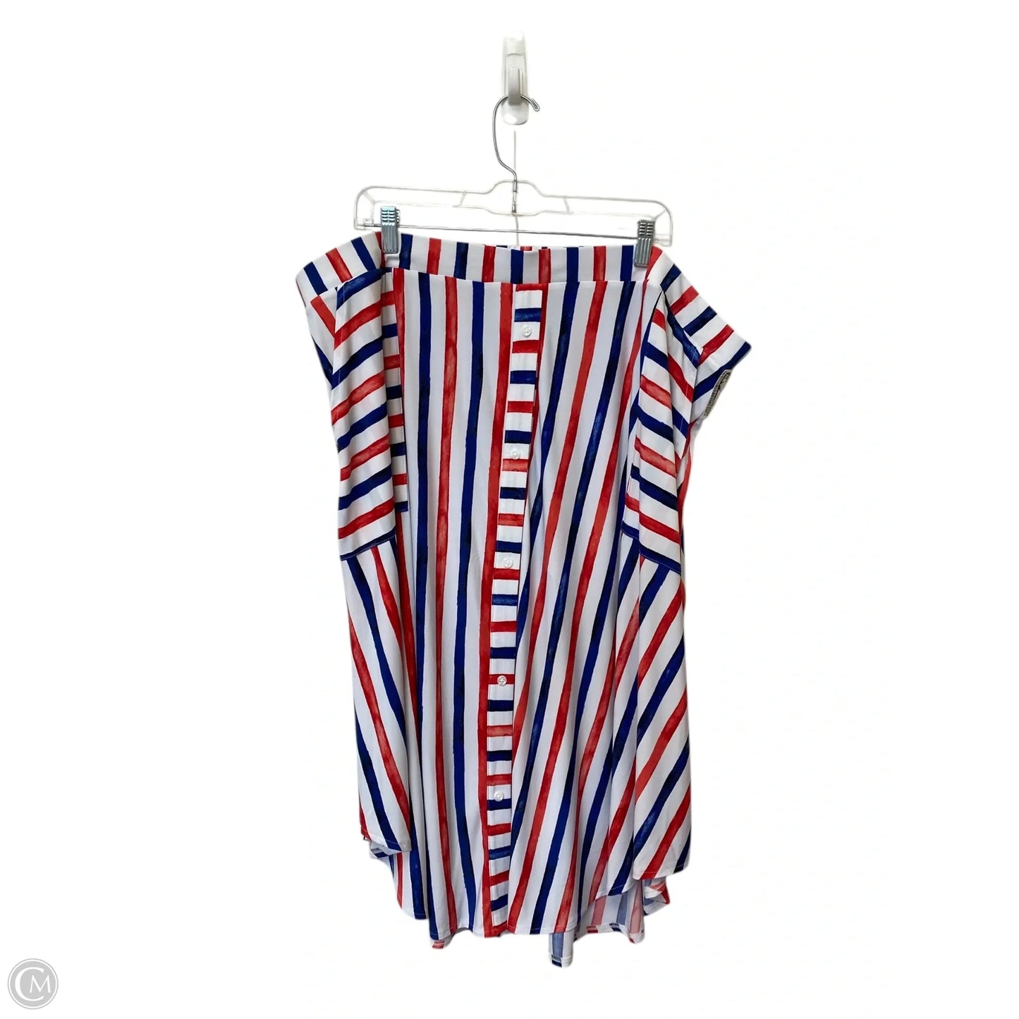 Skirt Maxi By Lane Bryant In Blue & Red & White, Size: 22