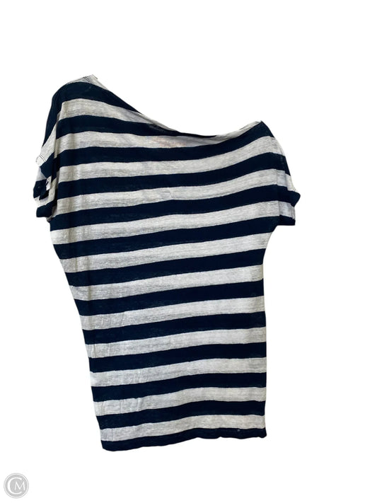 Top Short Sleeve Designer By Tory Burch In Striped Pattern, Size: Xs