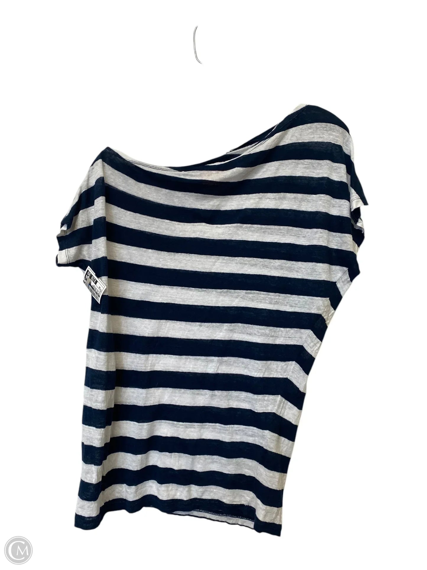 Top Short Sleeve Designer By Tory Burch In Striped Pattern, Size: Xs