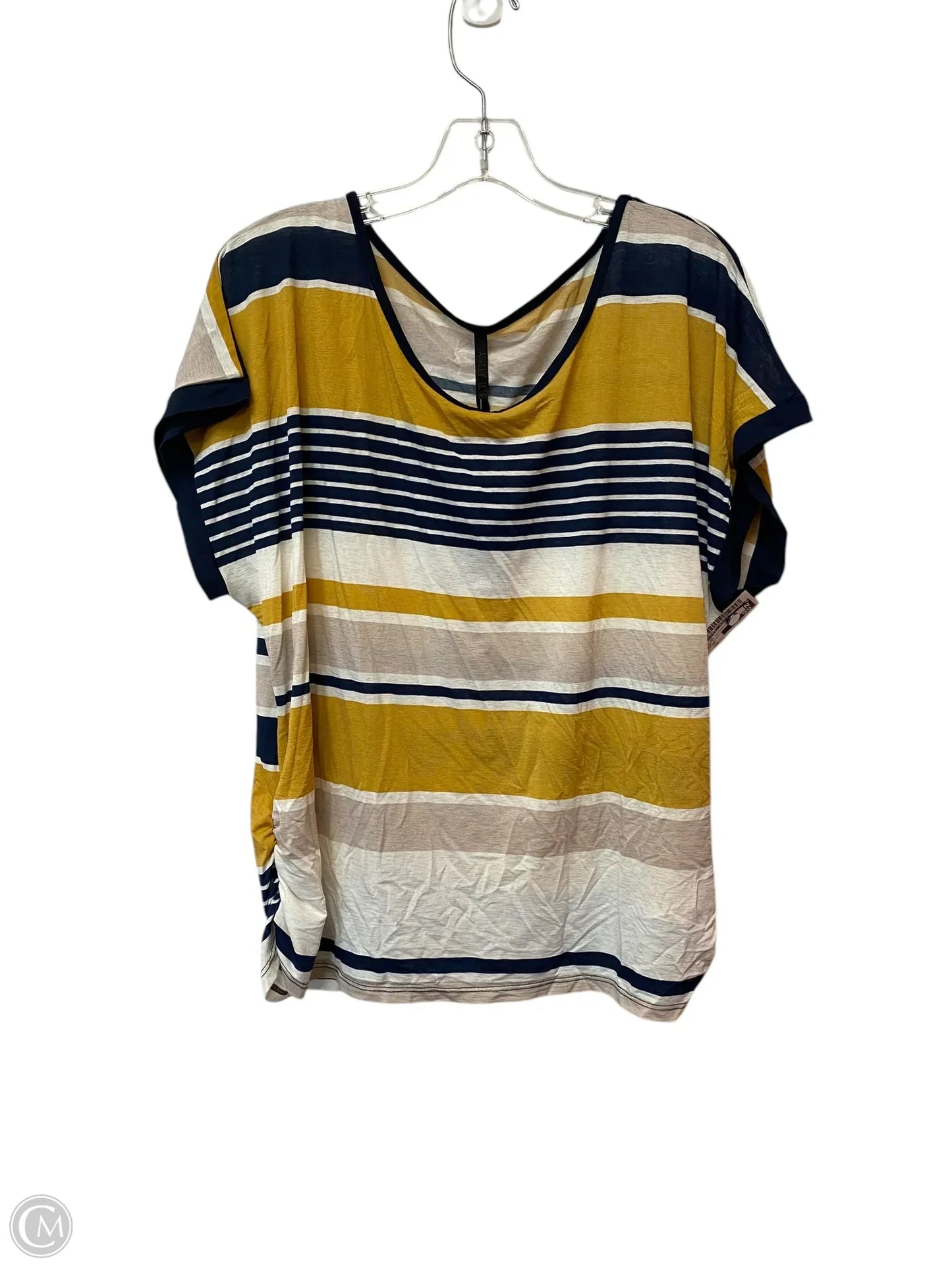 Top Short Sleeve By Clothes Mentor In Striped Pattern, Size: 2x