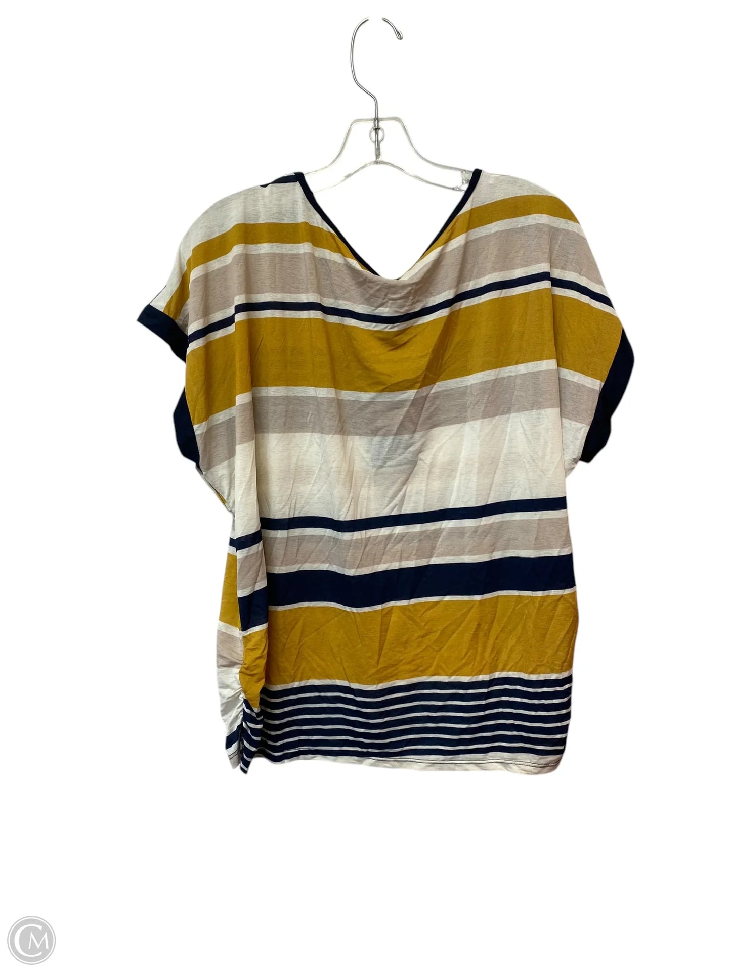 Top Short Sleeve By Clothes Mentor In Striped Pattern, Size: 2x