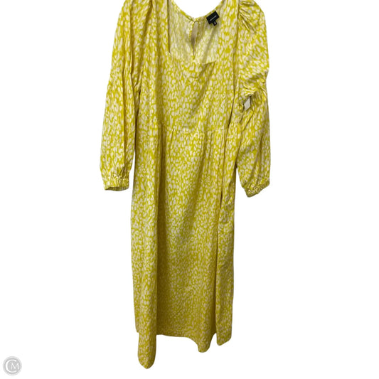 Dress Casual Maxi By Who What Wear In Yellow, Size: 1x