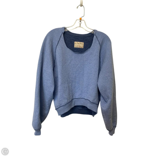 Sweatshirt Crewneck By We The Free In Blue, Size: Xs