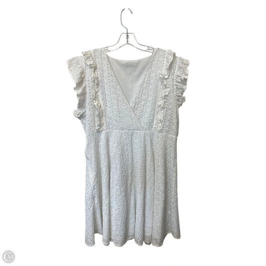 Dress Casual Midi By Clothes Mentor In White, Size: 2x