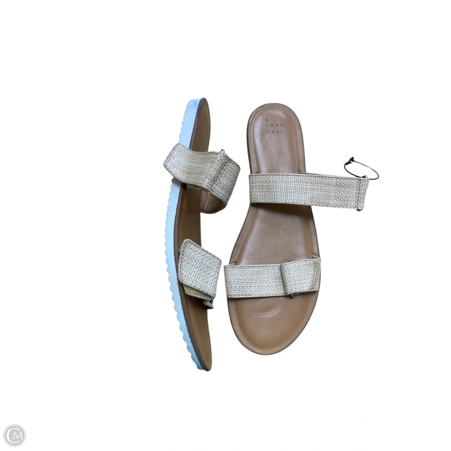 Sandals Flats By A New Day In Cream, Size: 11