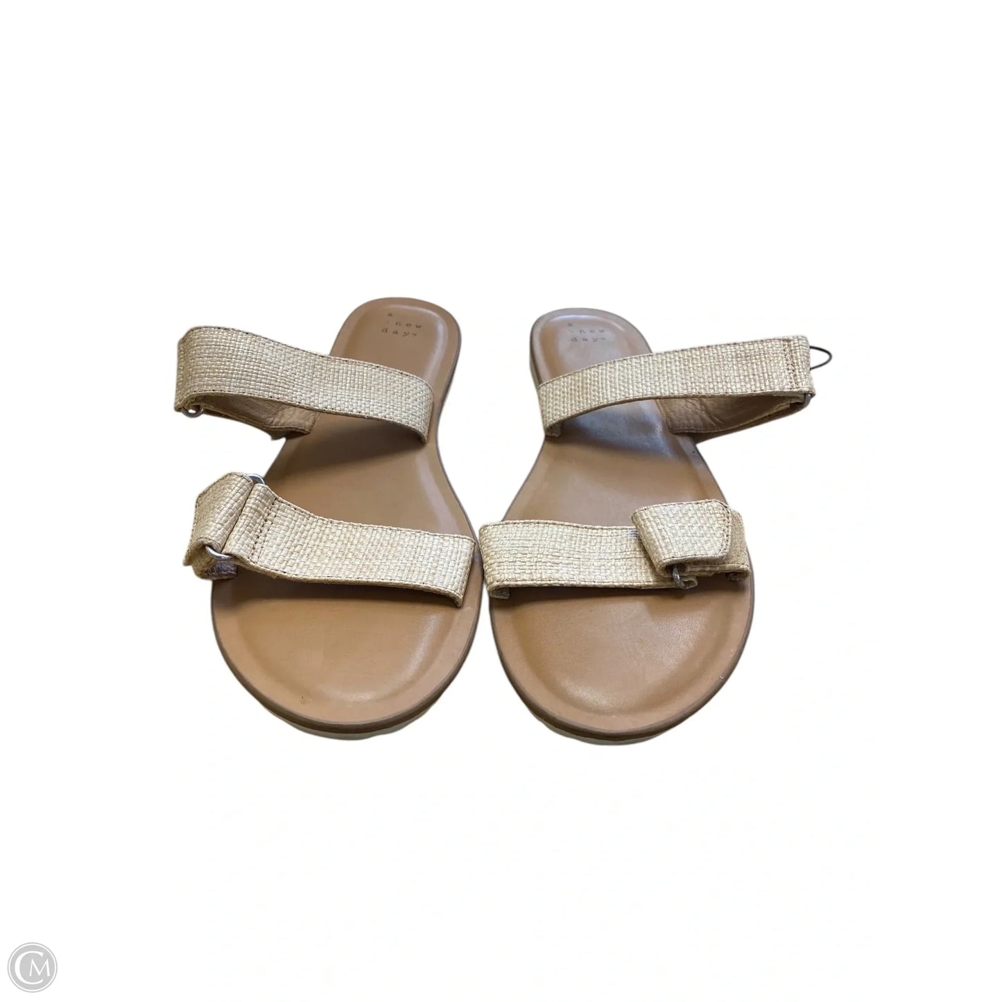 Sandals Flats By A New Day In Cream, Size: 11