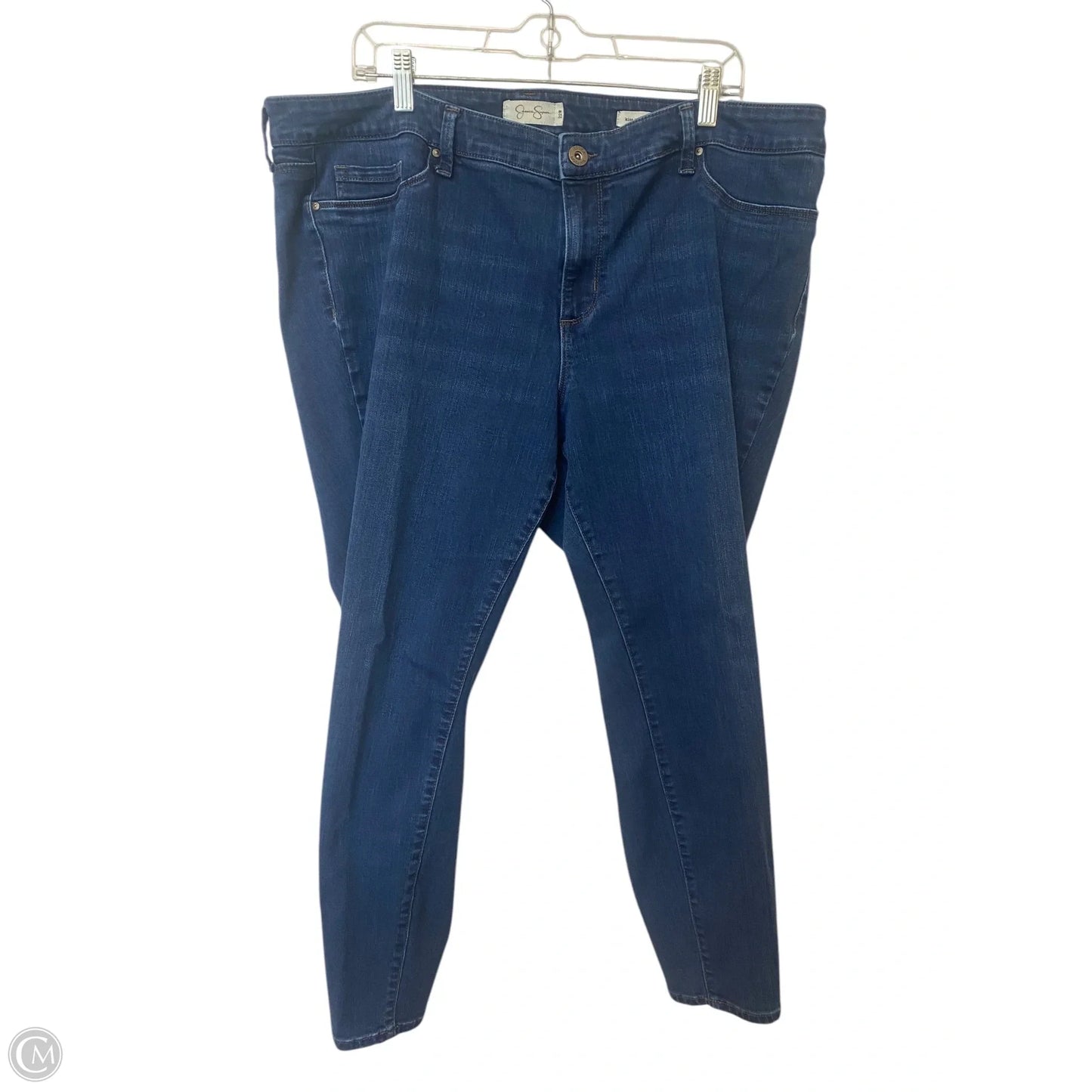 Jeans Skinny By Jessica Simpson In Blue Denim, Size: 22