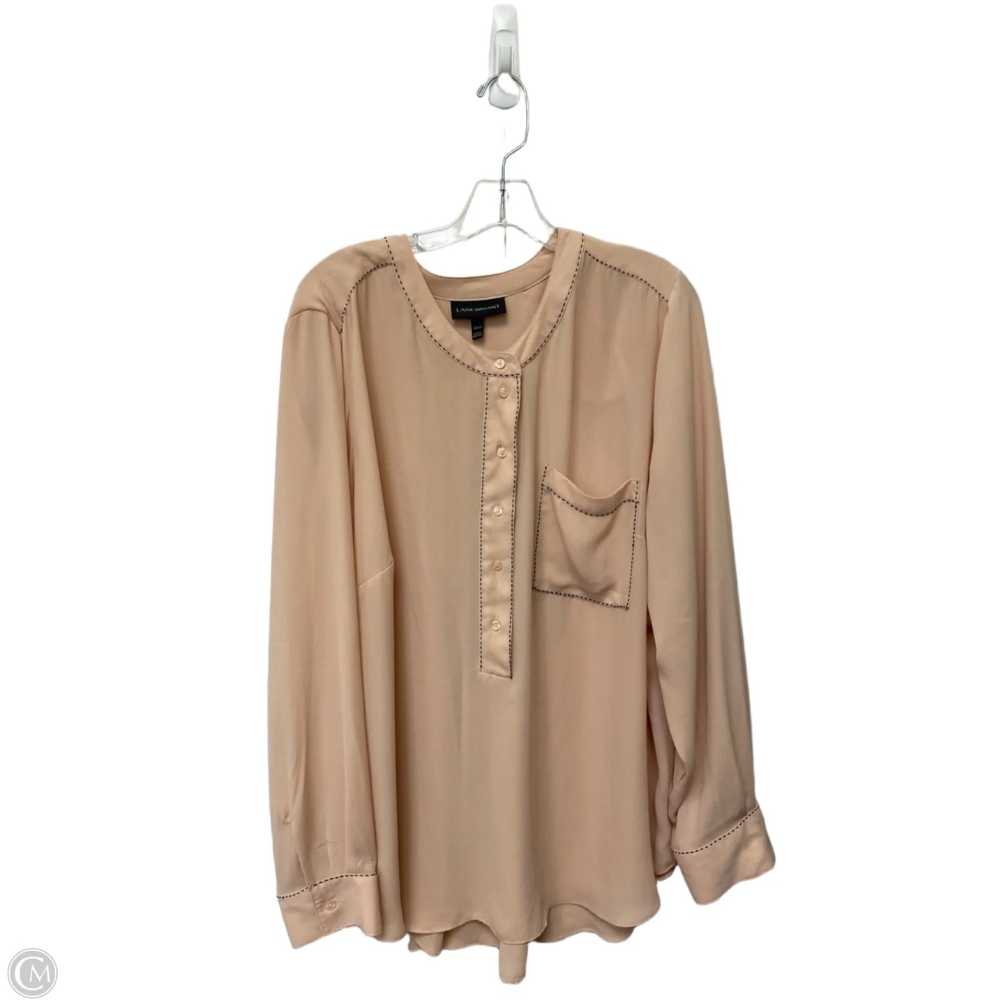 Top Long Sleeve By Lane Bryant In Pink, Size: 22