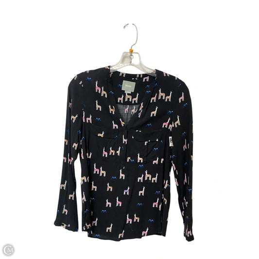 Top Long Sleeve By Maeve In Animal Print, Size: 2