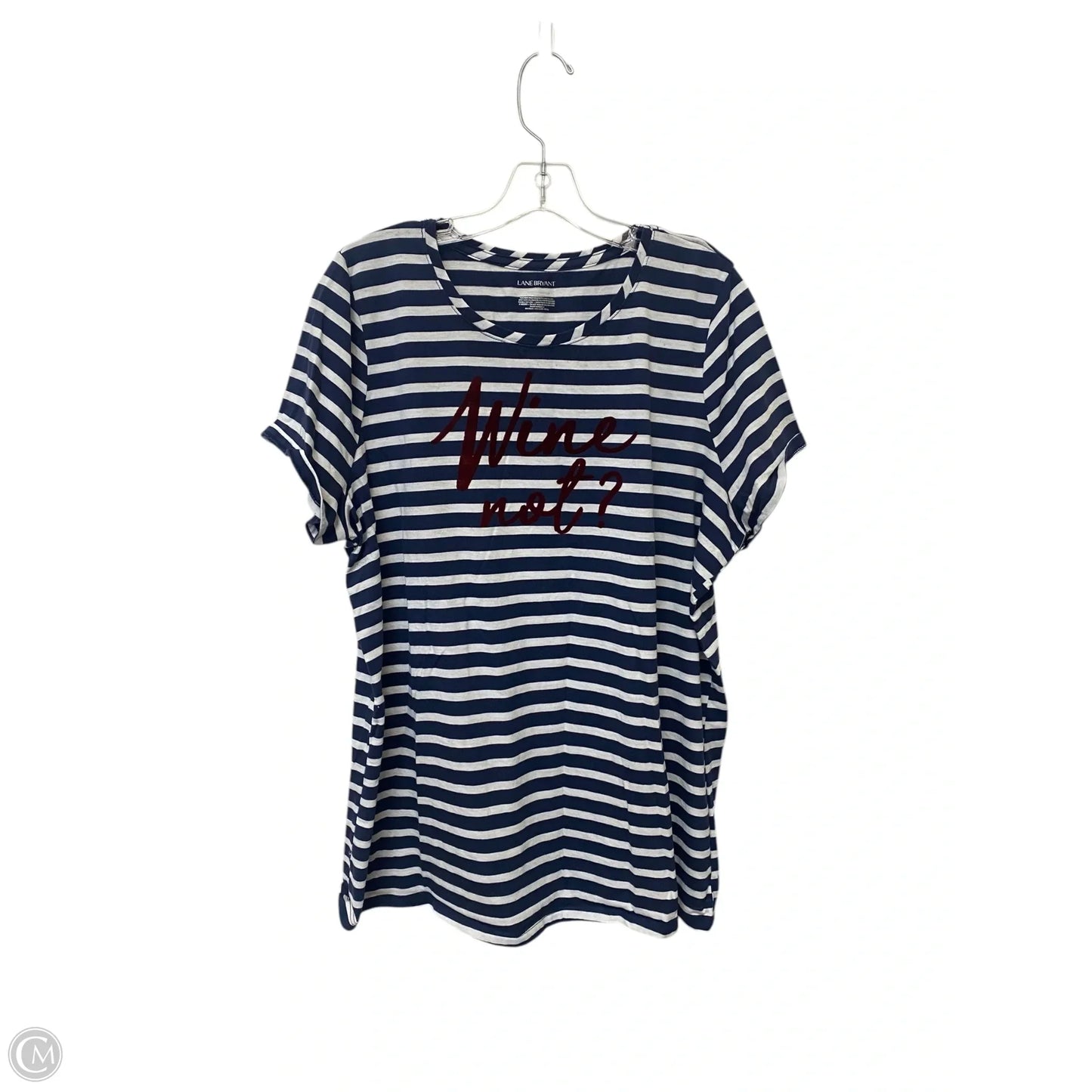 Top Short Sleeve By Lane Bryant In Tropical Print, Size: 18