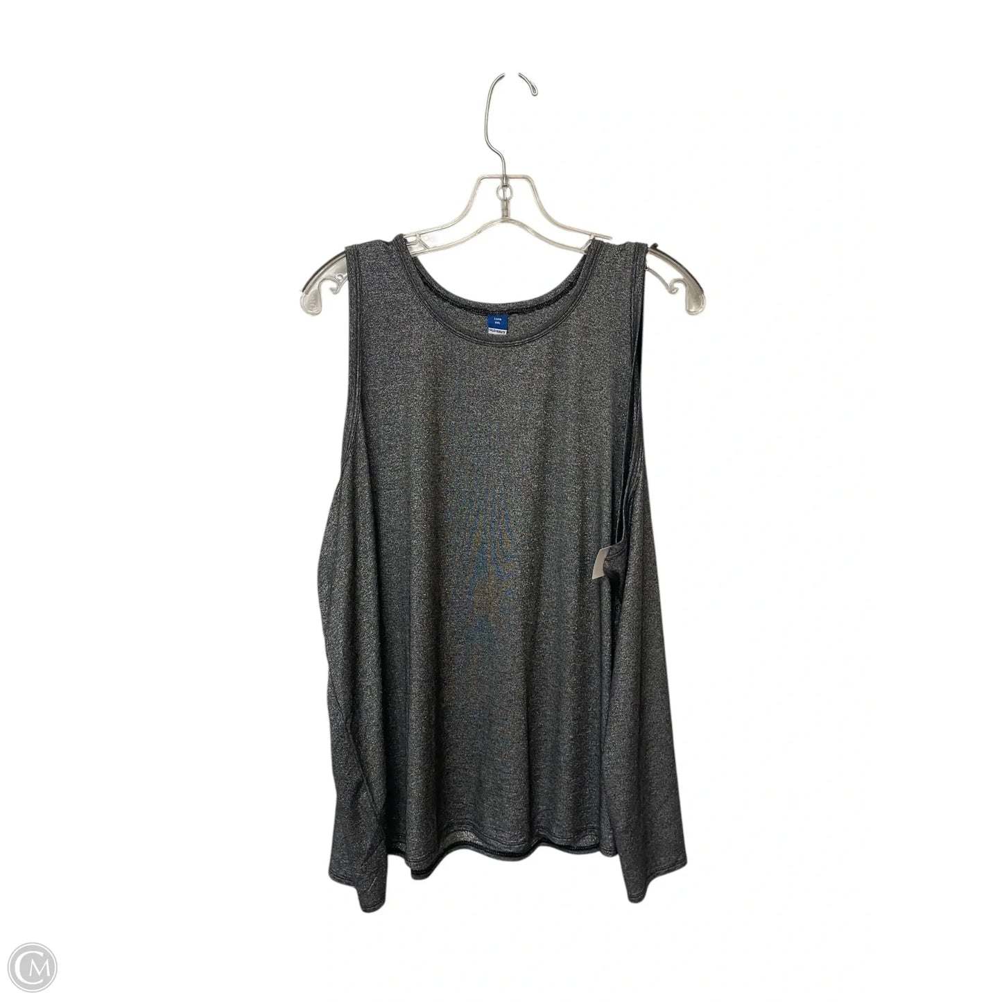 Top Sleeveless By Old Navy In Silver, Size: Xxl