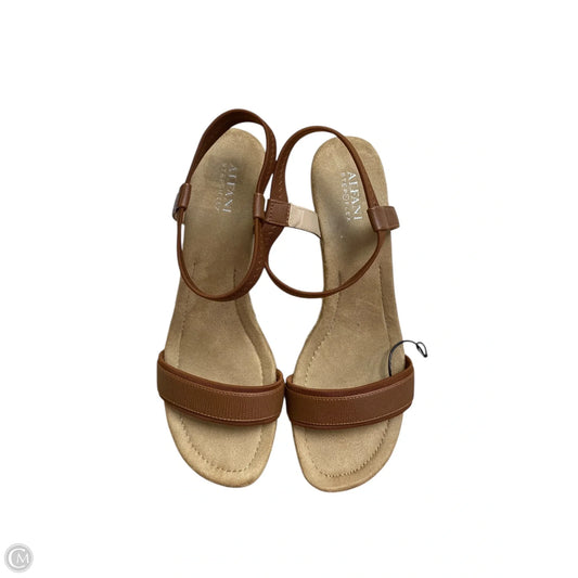 Shoes Heels Wedge By Alfani In Brown, Size: 6