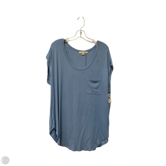 Top Short Sleeve Basic By Misia In Blue, Size: 2x