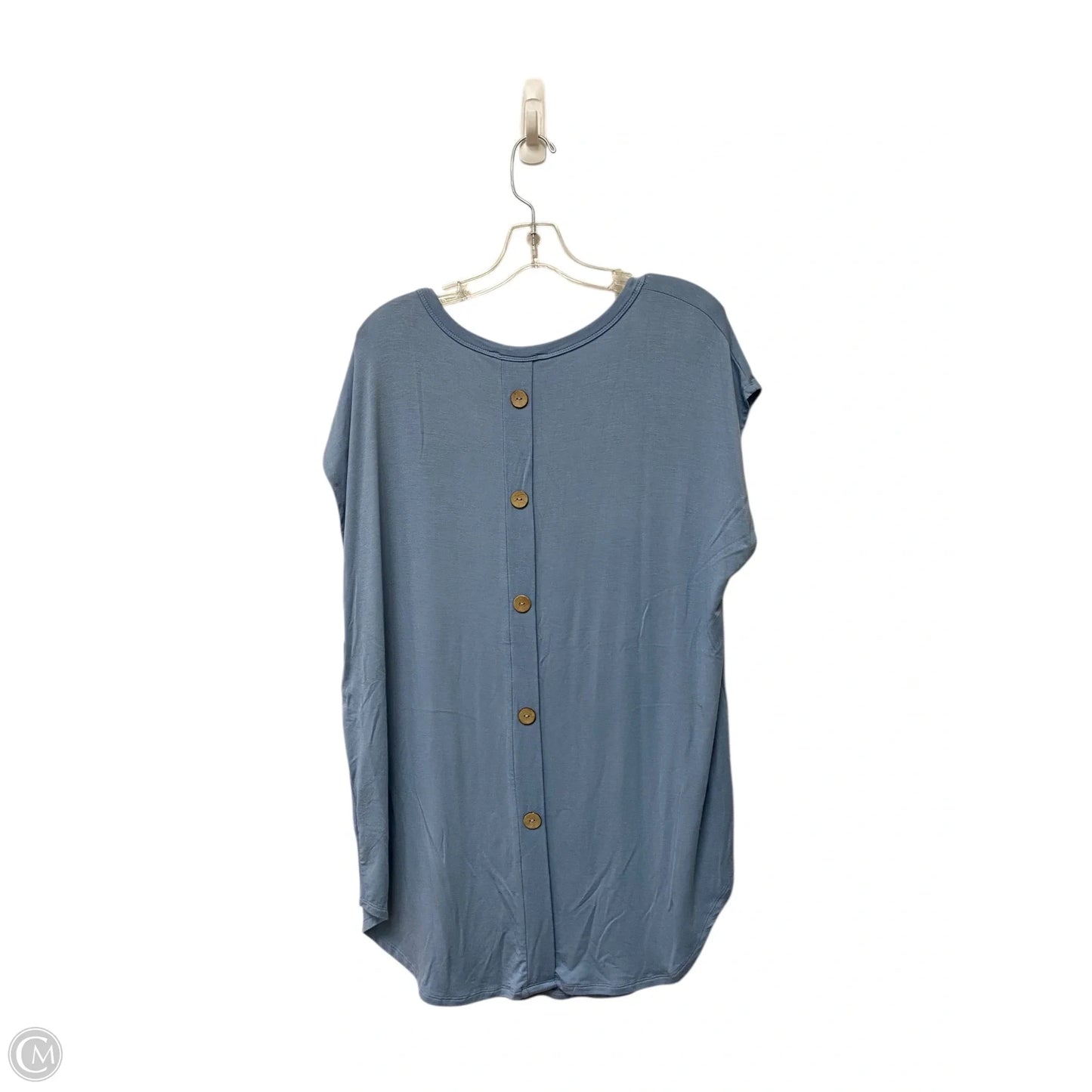 Top Short Sleeve Basic By Misia In Blue, Size: 2x
