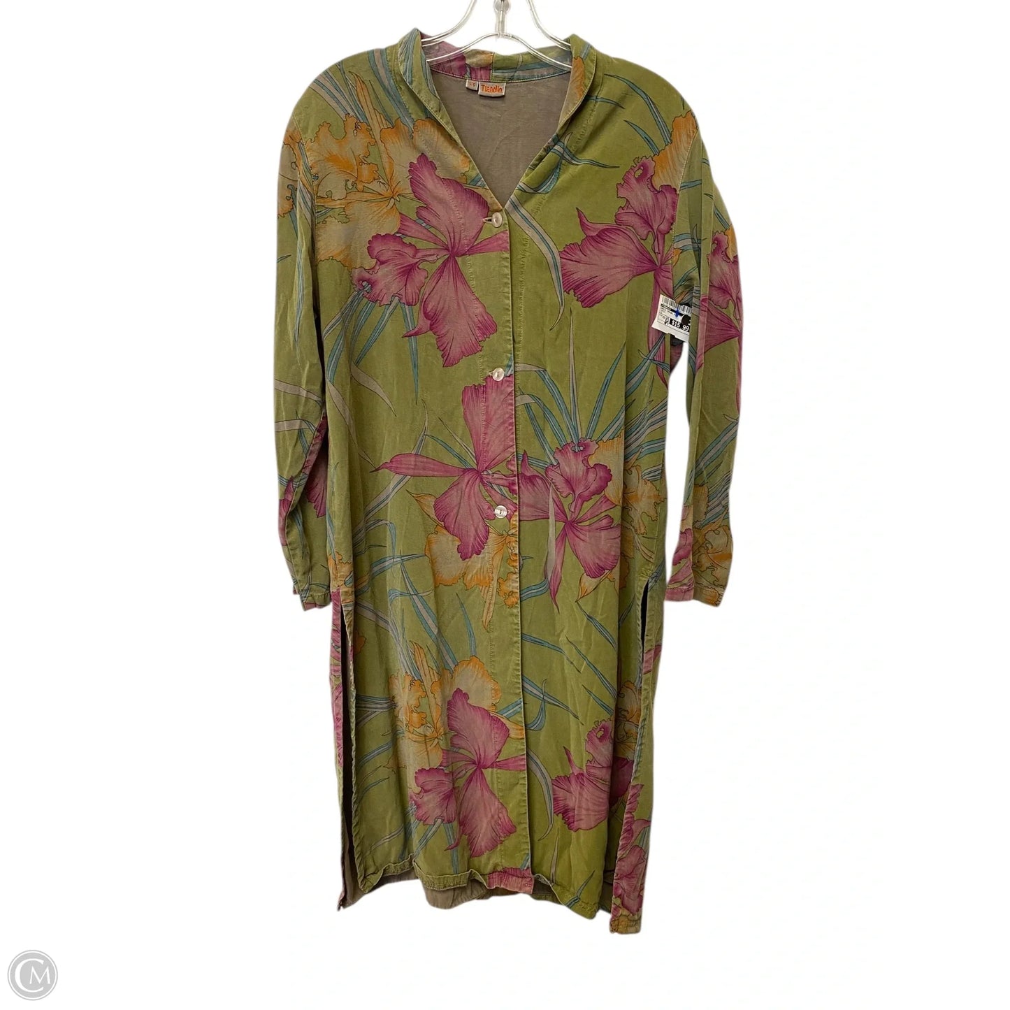 Dress Casual Midi By Tianello In Green, Size: Xs