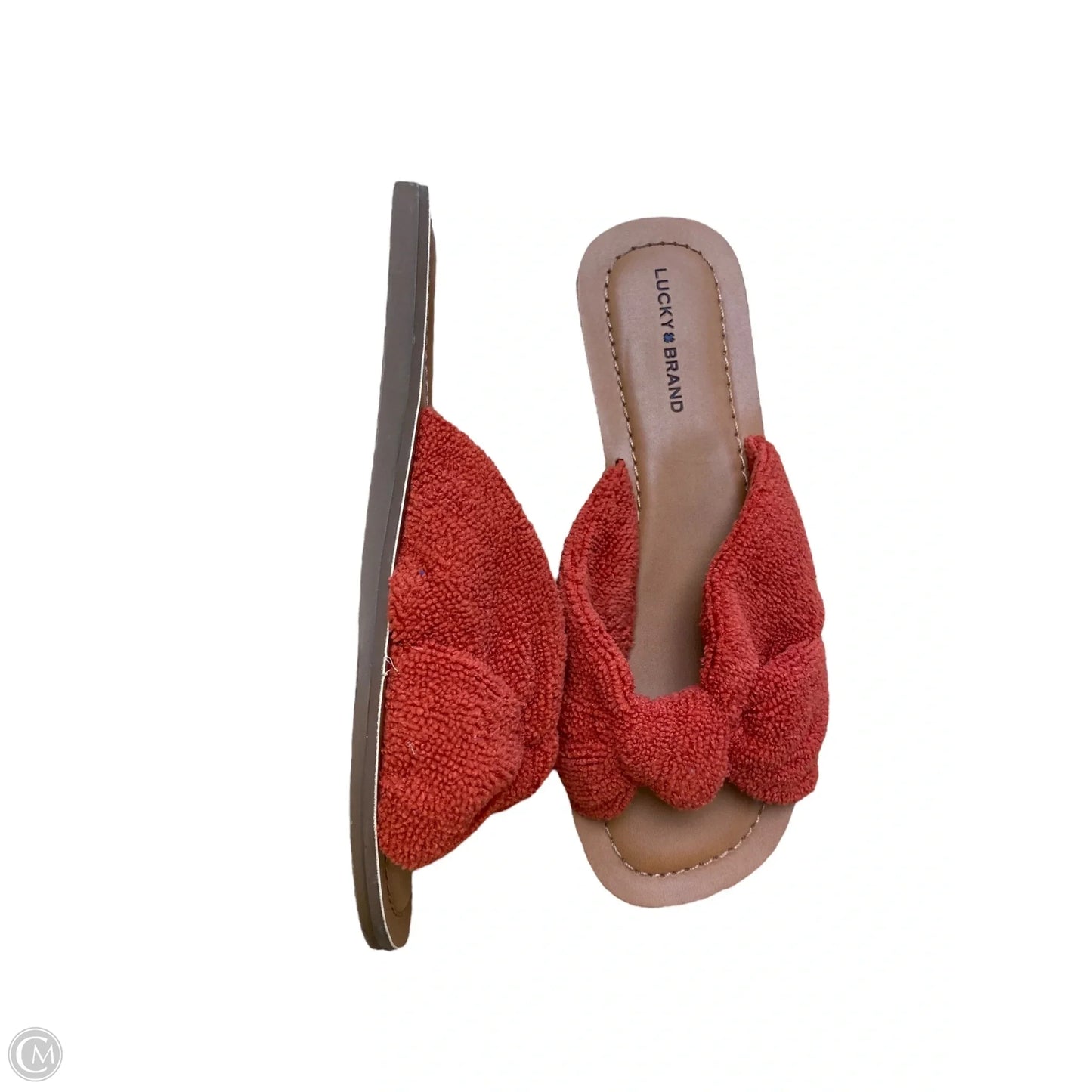 Sandals Flats By Lucky Brand In Orange, Size: 7.5
