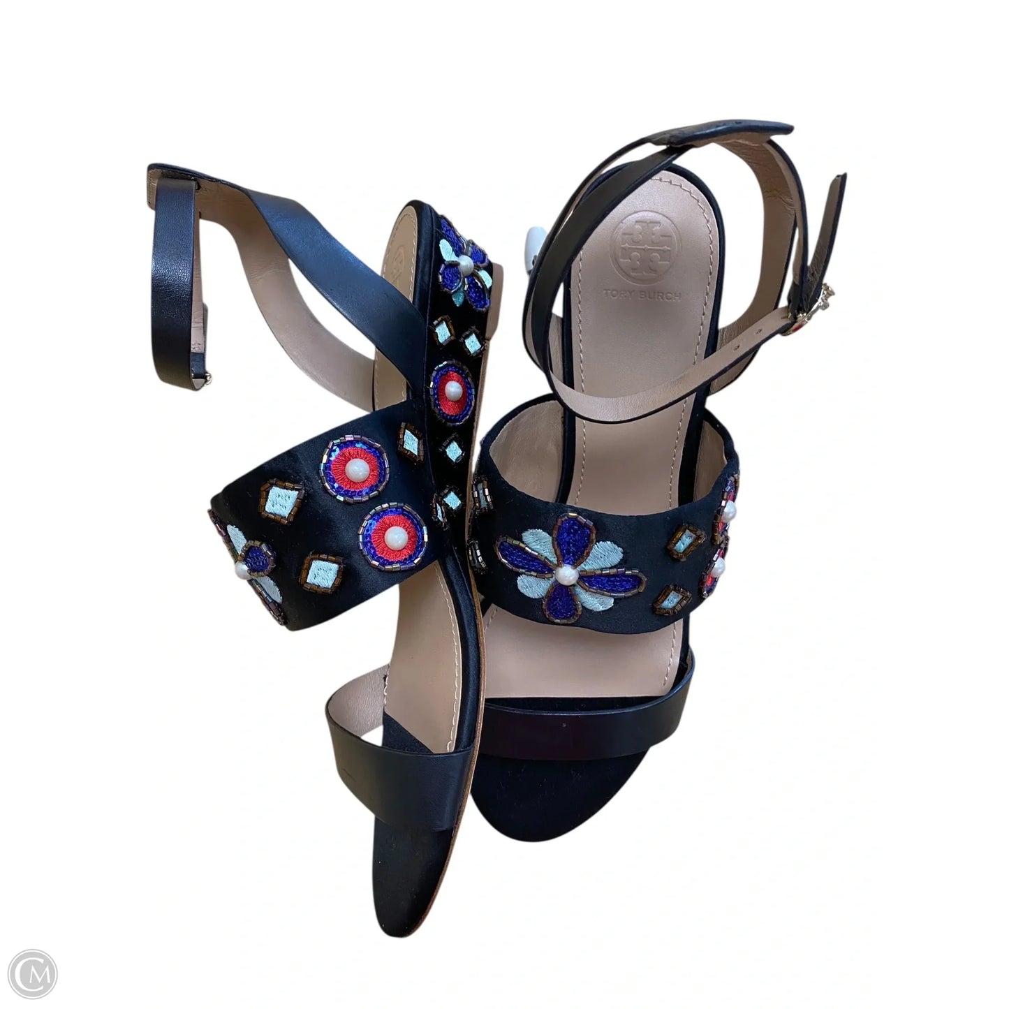 Sandals Designer By Tory Burch In Black, Size: 10