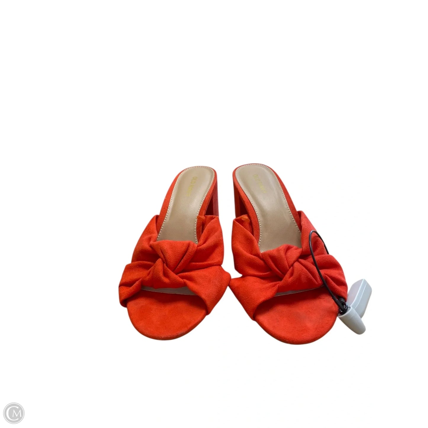 Sandals Heels Block By Old Navy In Orange, Size: 6