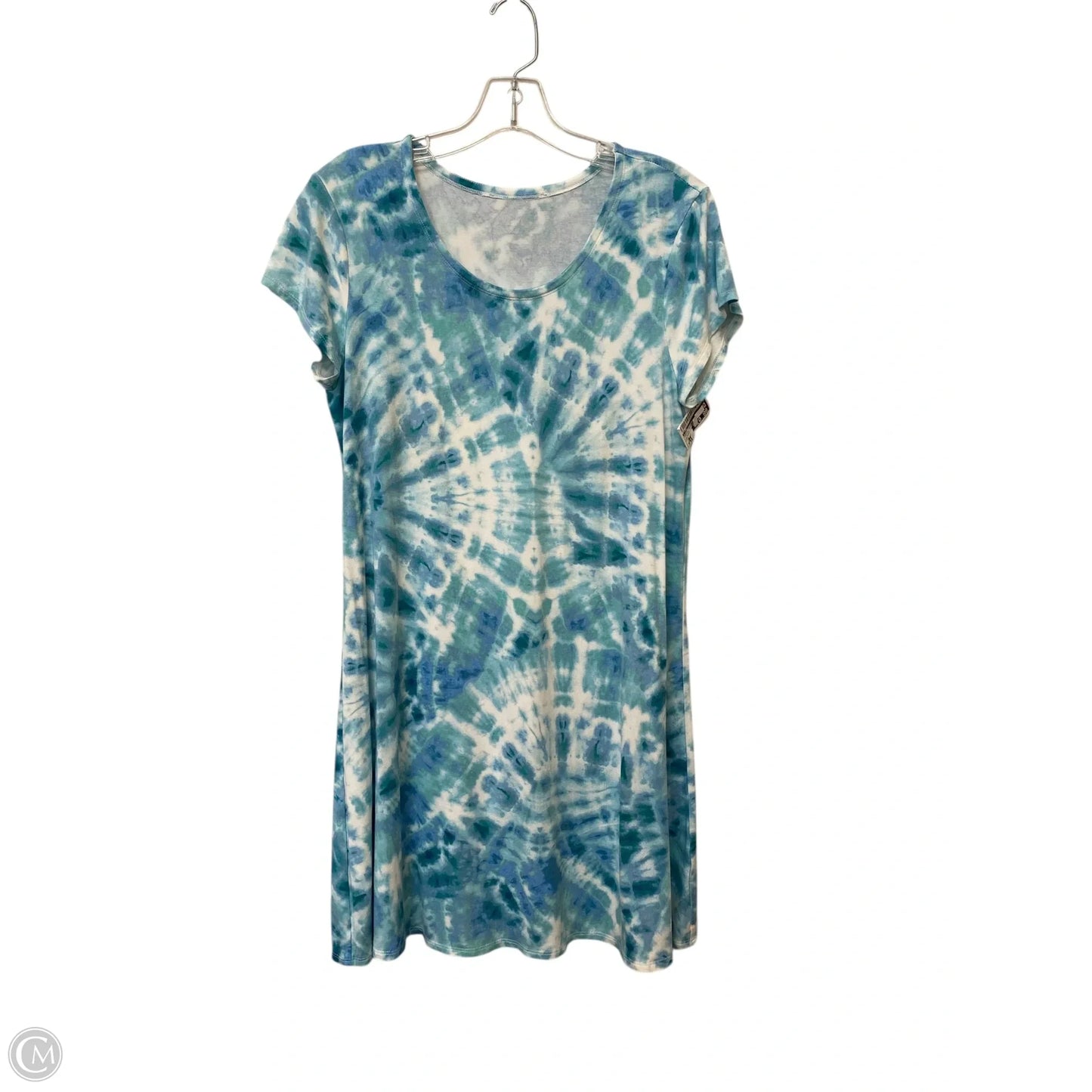 Dress Casual Midi By Cme In Tie Dye Print, Size: L