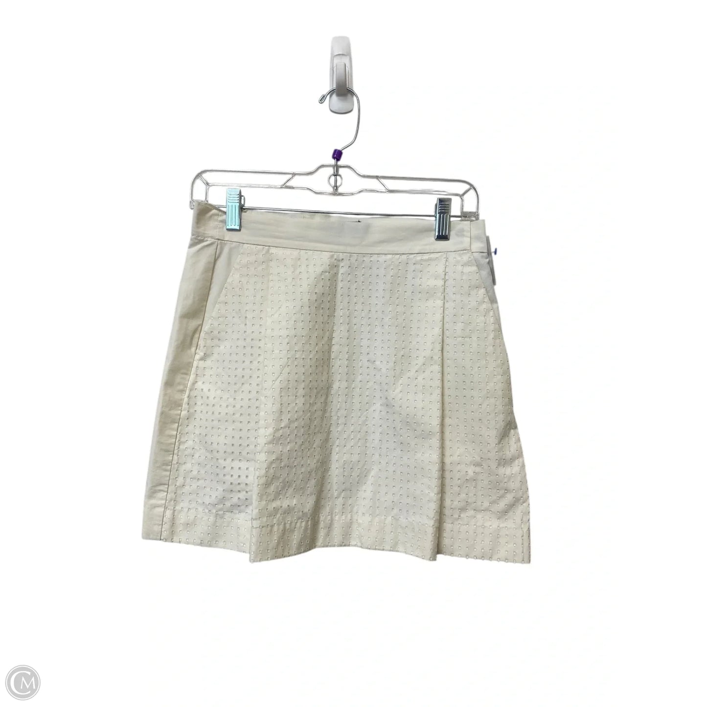 Skirt Designer By Kate Spade In White, Size: 4