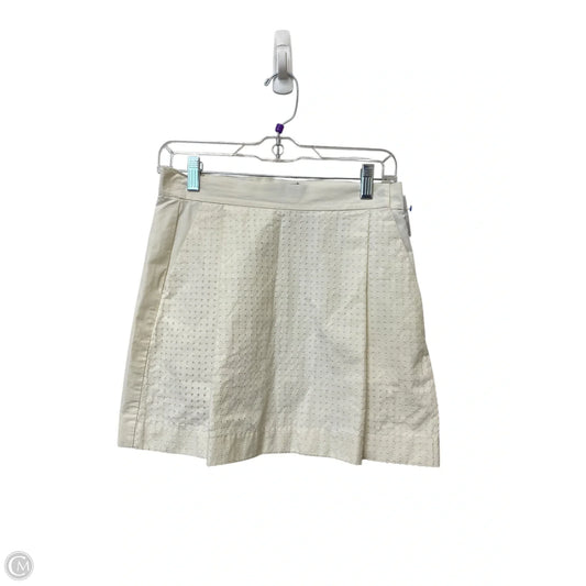 Skirt Designer By Kate Spade In White, Size: 4