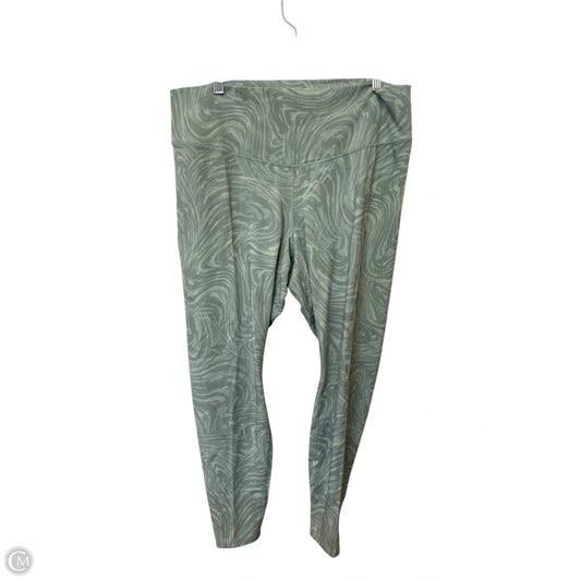 Athletic Leggings By Old Navy In Green, Size: 2x
