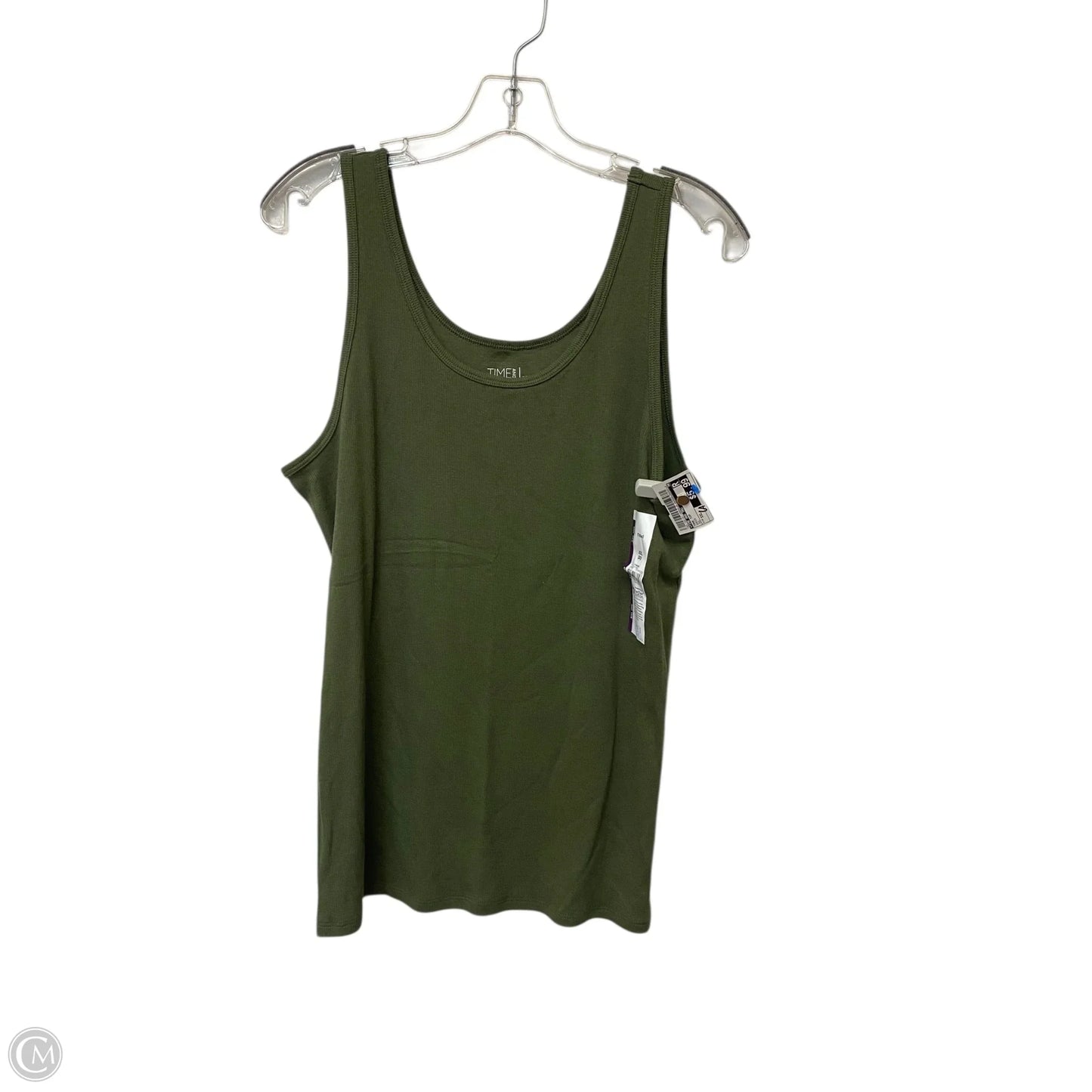 Tank Top By Time And Tru In Green, Size: Xxl