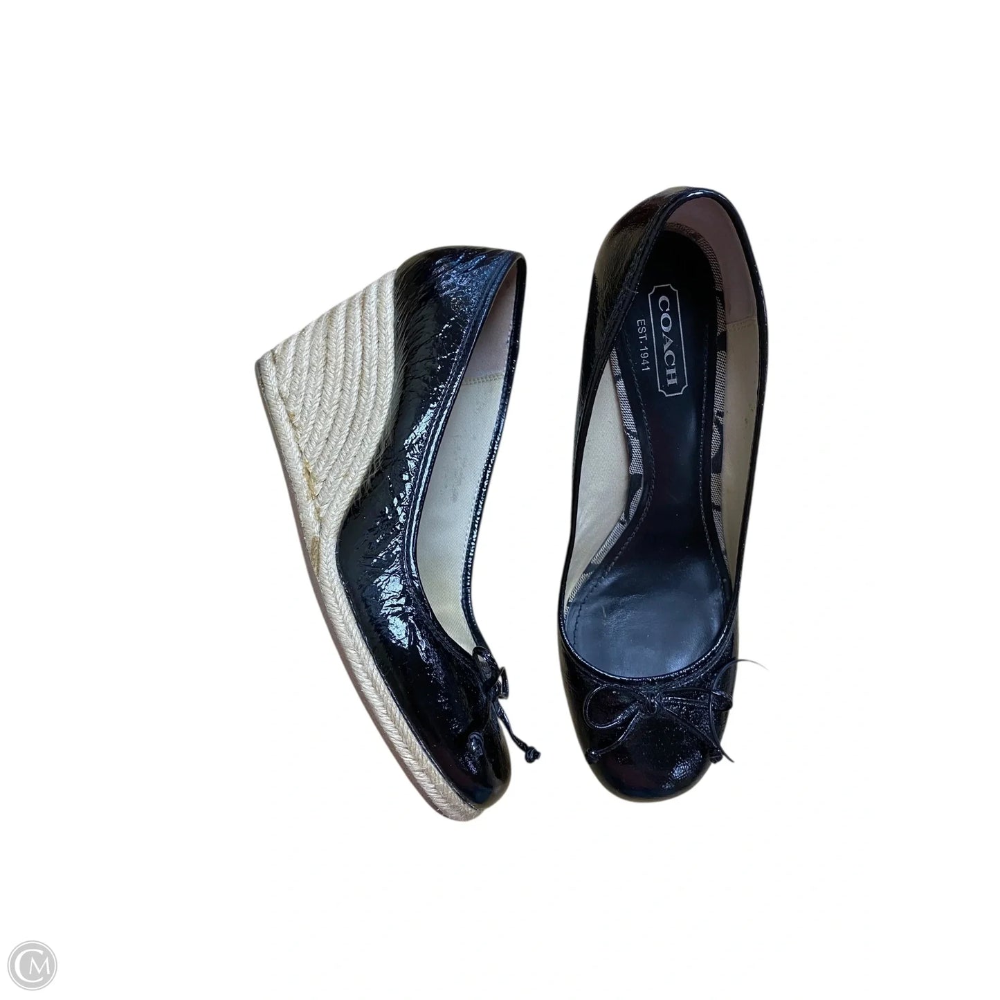 Shoes Designer By Coach In Black, Size: 10