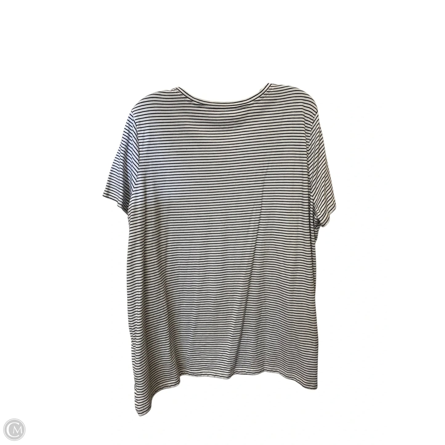 Top Short Sleeve Basic By Eddie Bauer In Striped Pattern, Size: 3x