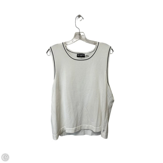 Tank Top By Karl Lagerfeld In White, Size: Xl