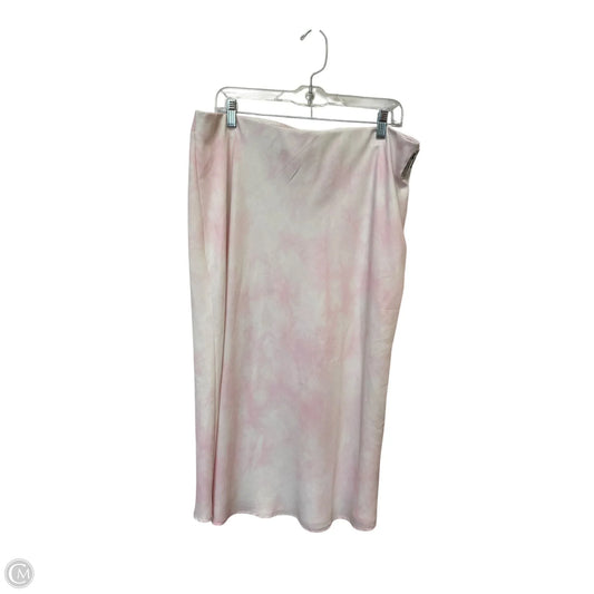 Skirt Maxi By A New Day In Pink, Size: Xxl