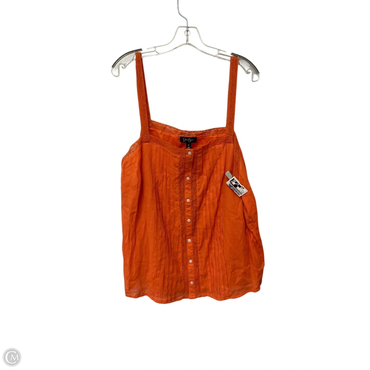 Tank Top By Jessica Simpson In Orange, Size: 2x