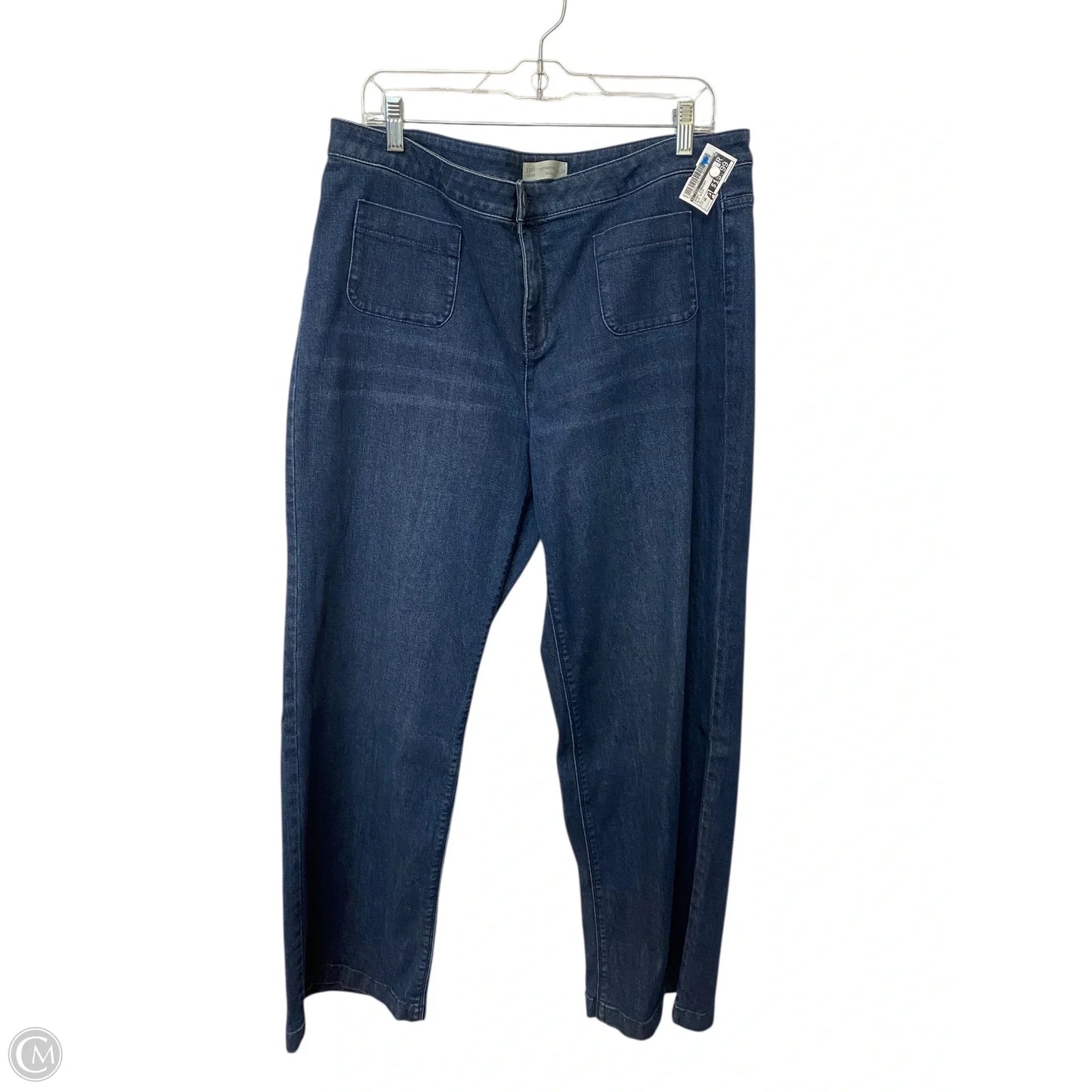 Jeans Straight By J. Jill In Blue Denim, Size: 16