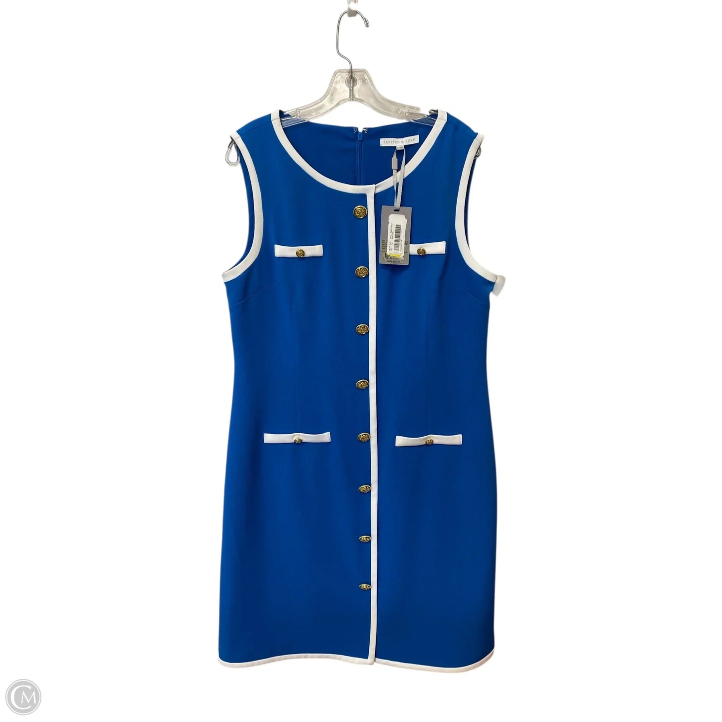 Dress Work By Preston And New York In Blue, Size: 14