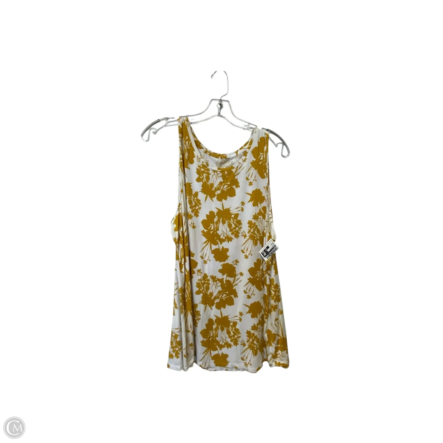 Top Sleeveless Basic By Apt 9 In Yellow, Size: Xl