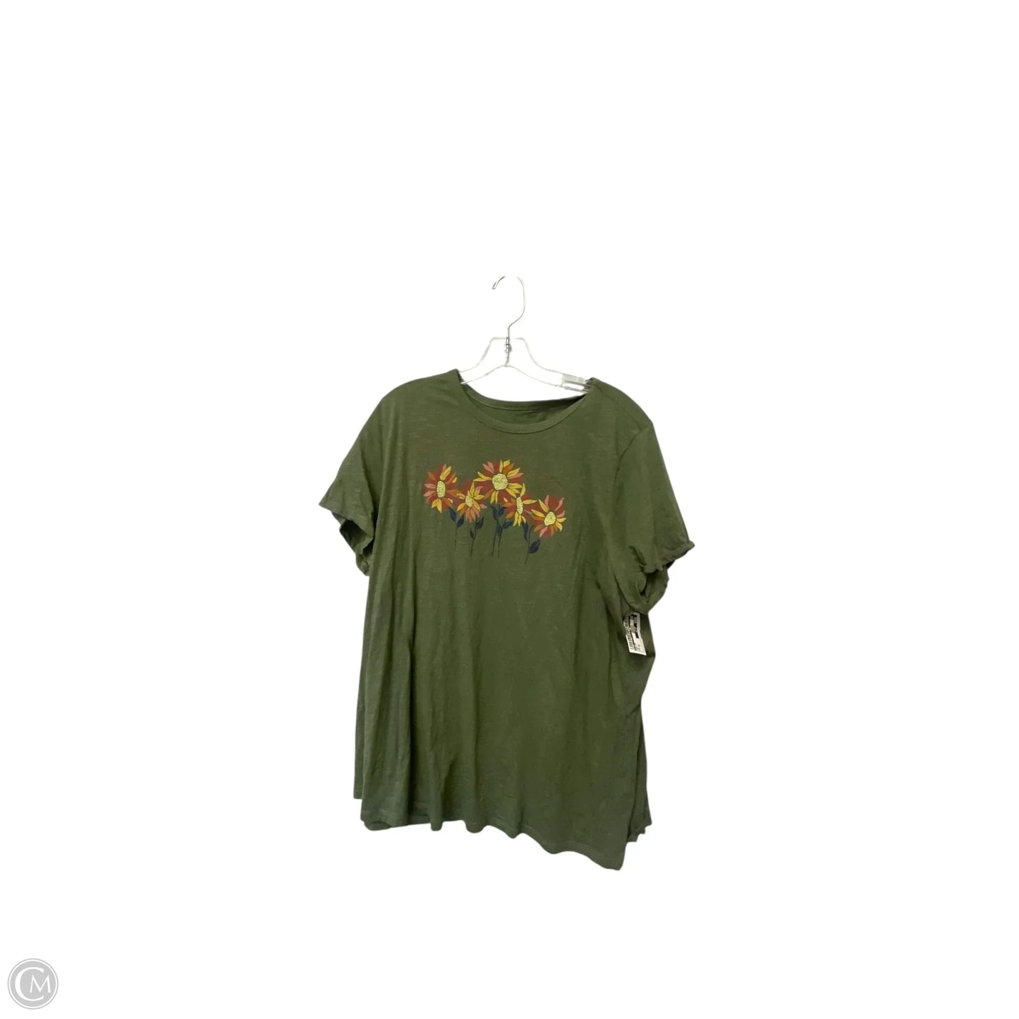 Top Short Sleeve By Dip In Green, Size: 2x