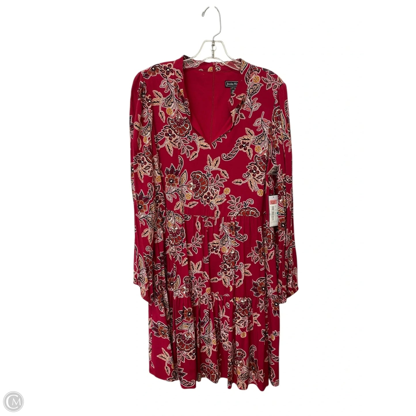 Dress Casual Short By Jessica Howard In Red, Size: 16