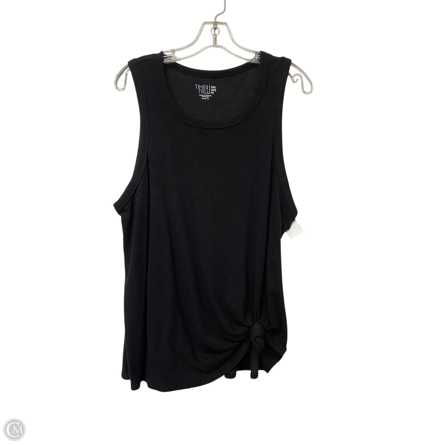 Tank Top By Time And Tru In Black, Size: Xxl