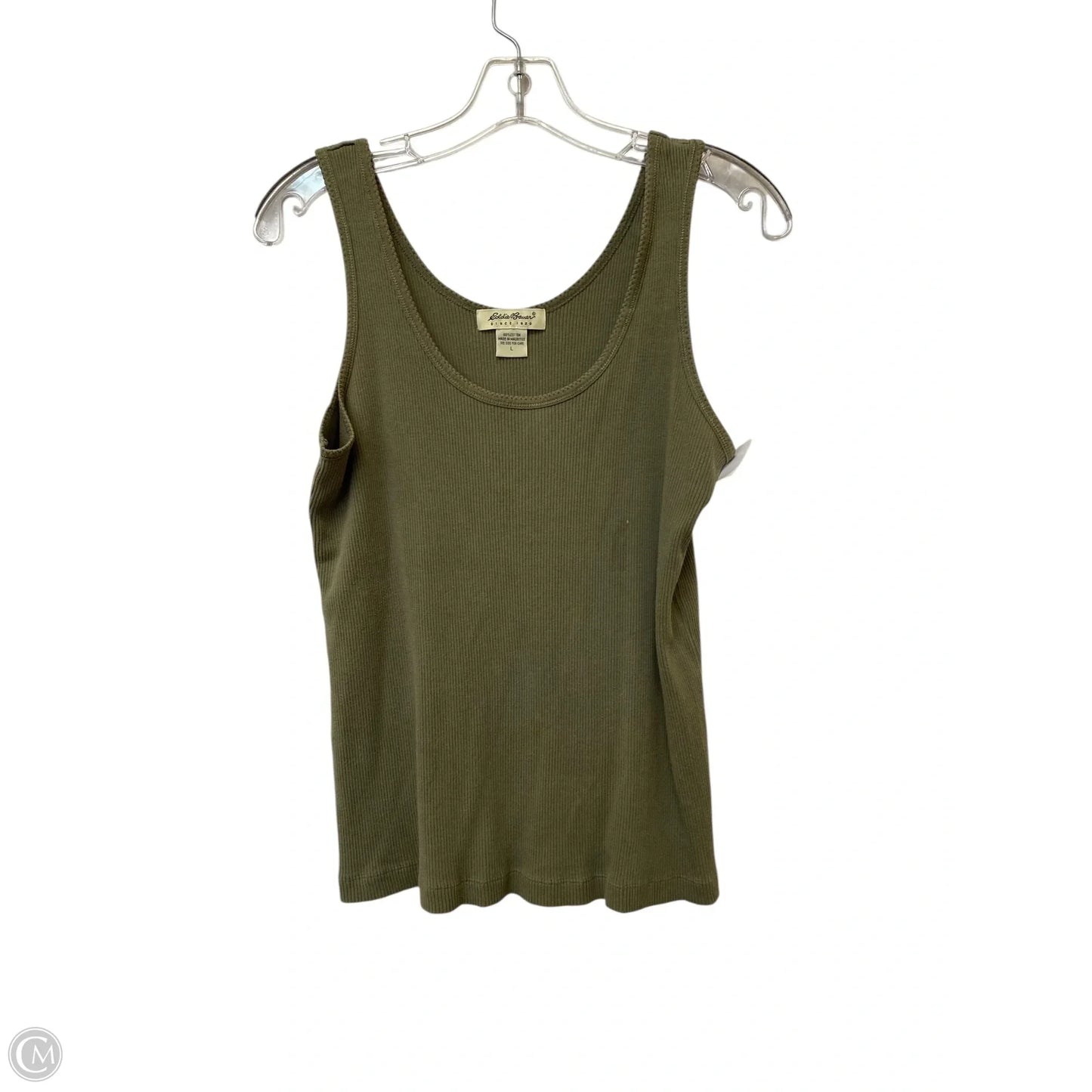 Tank Top By Eddie Bauer In Green, Size: L