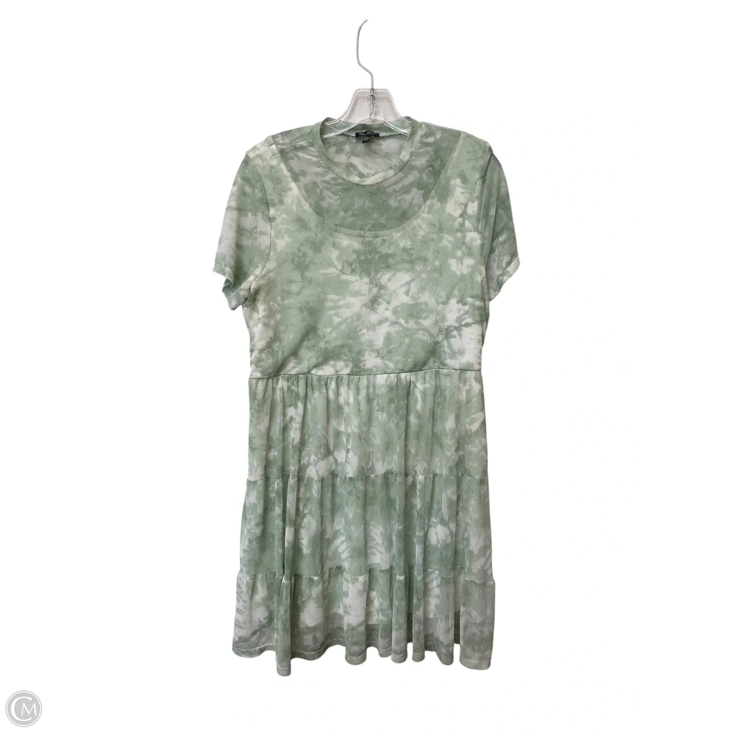 Dress Casual Short By Lily Rose In Green, Size: Xxl