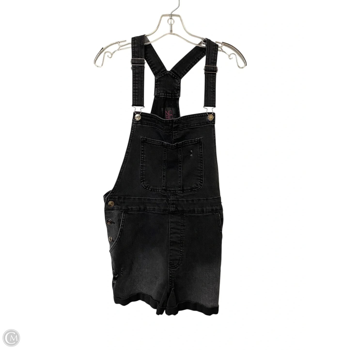 Shortalls By No Boundaries In Black, Size: L