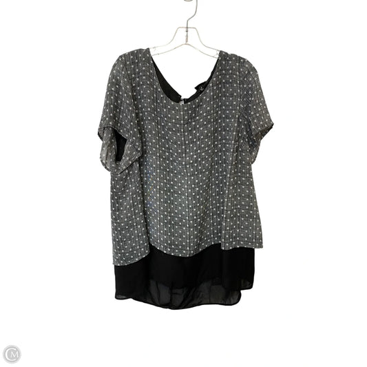 Top Short Sleeve By Torrid In Black, Size: 2x