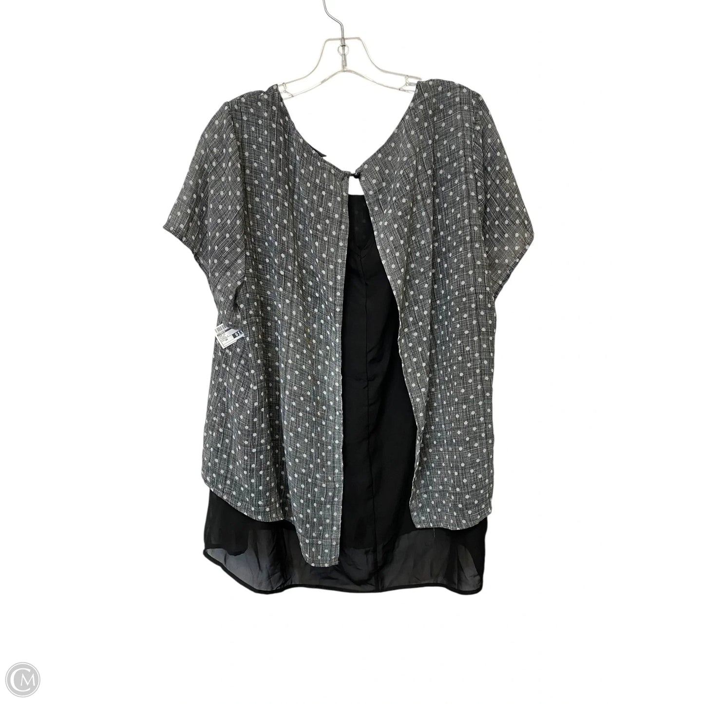 Top Short Sleeve By Torrid In Black, Size: 2x