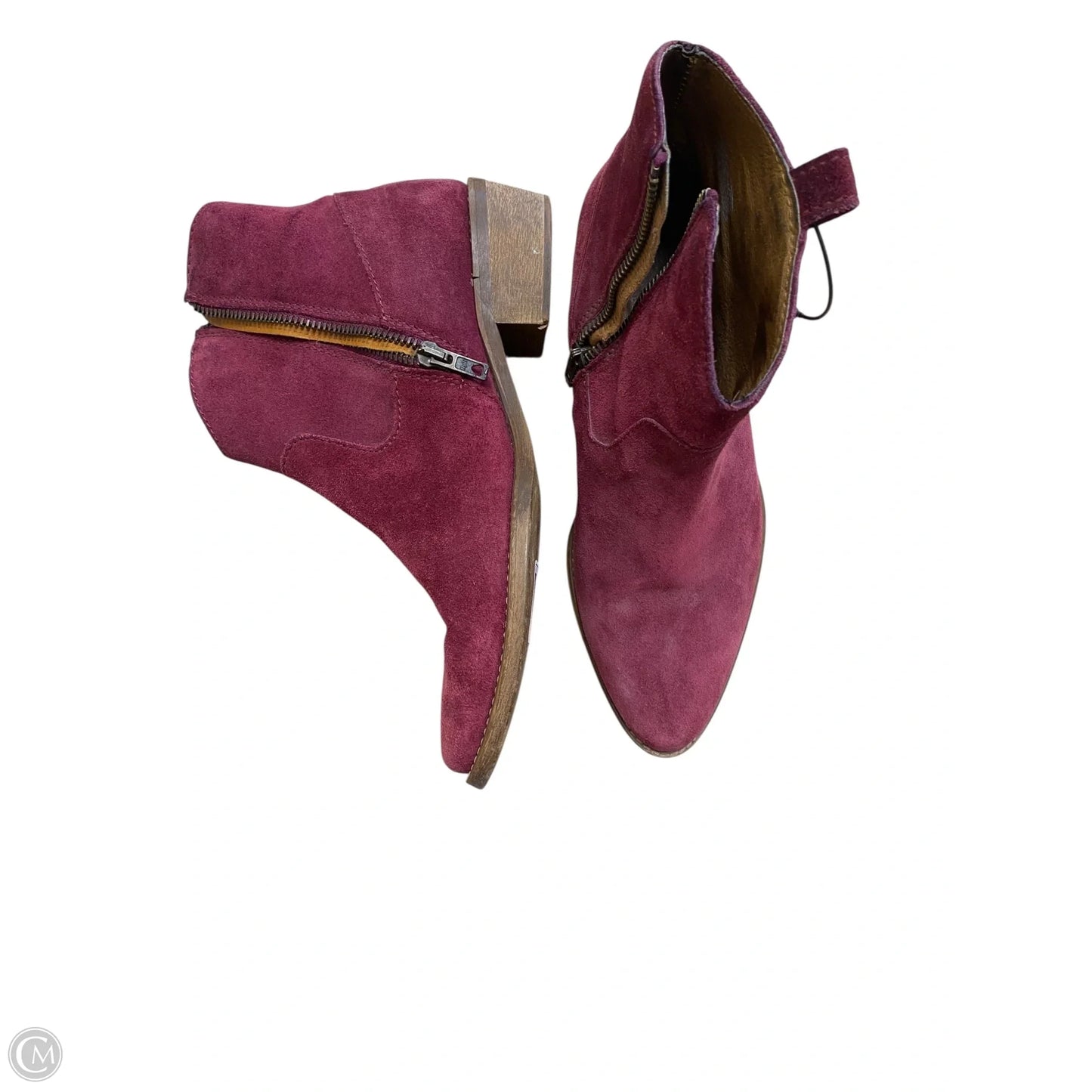 Boots Western By Madewell In Maroon, Size: 7