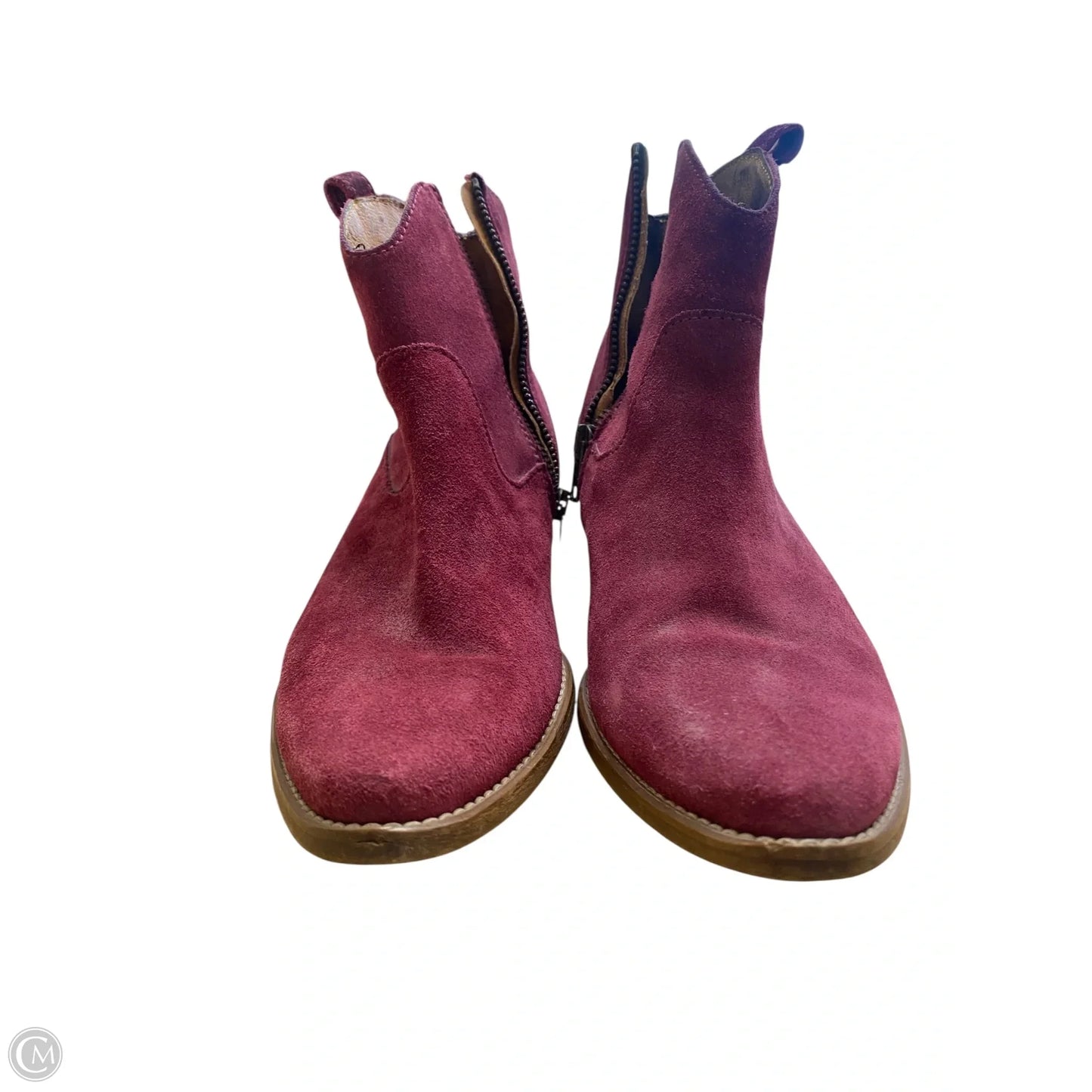 Boots Western By Madewell In Maroon, Size: 7