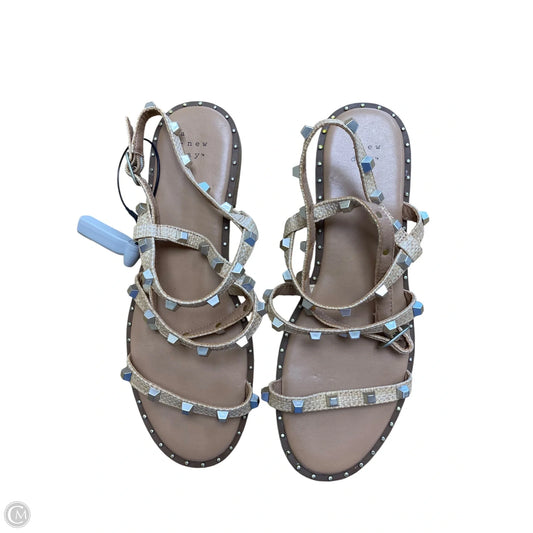 Sandals Flats By A New Day In Tan, Size: 8