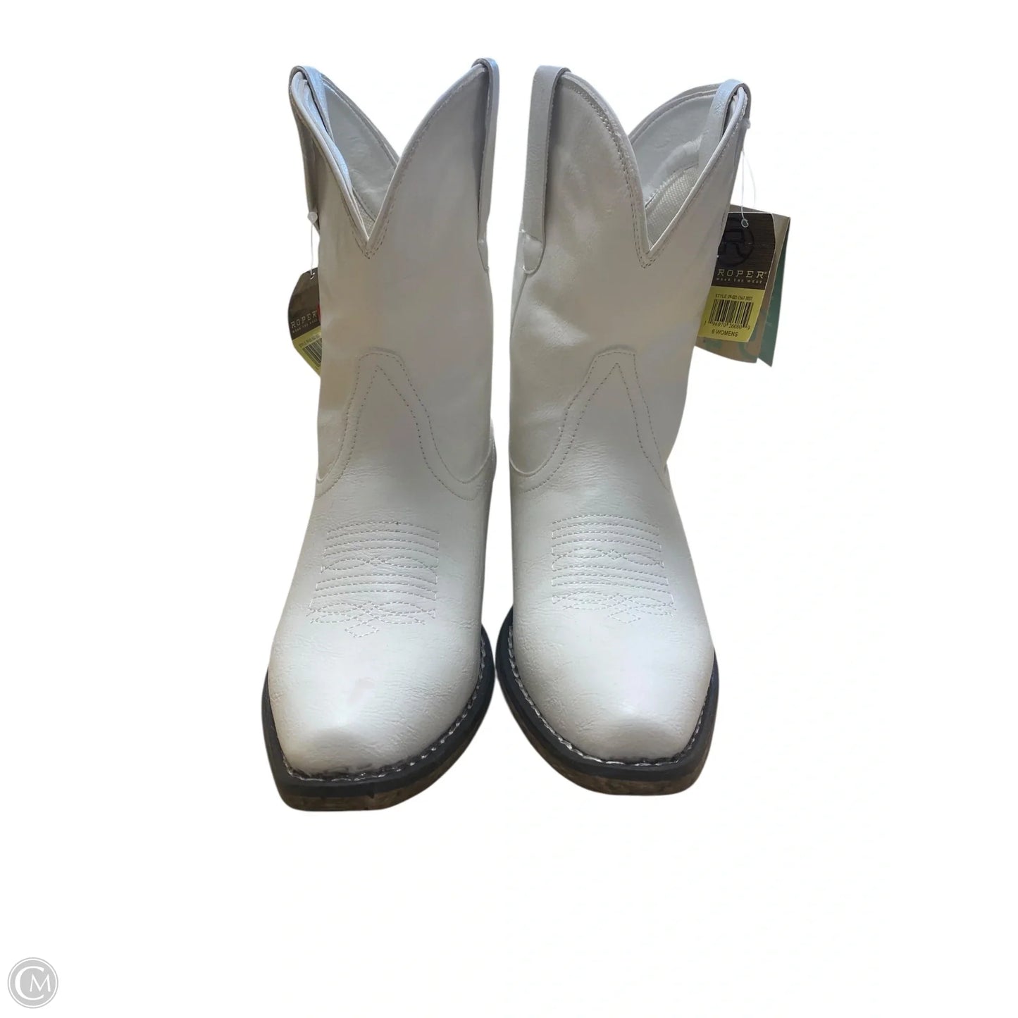 Boots Western By Roper In White, Size: 6