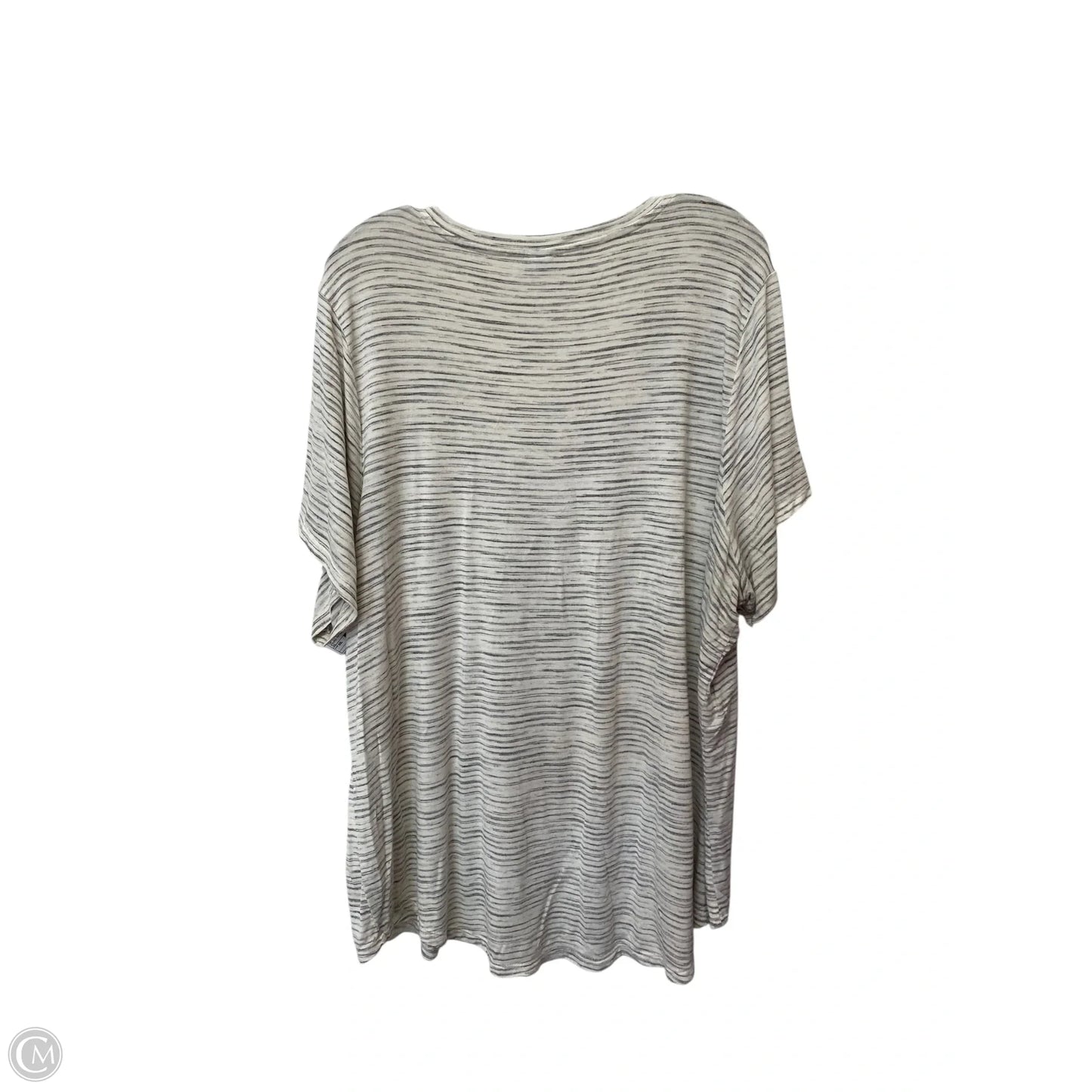 Top Short Sleeve Basic By Old Navy In Striped Pattern, Size: Xxl