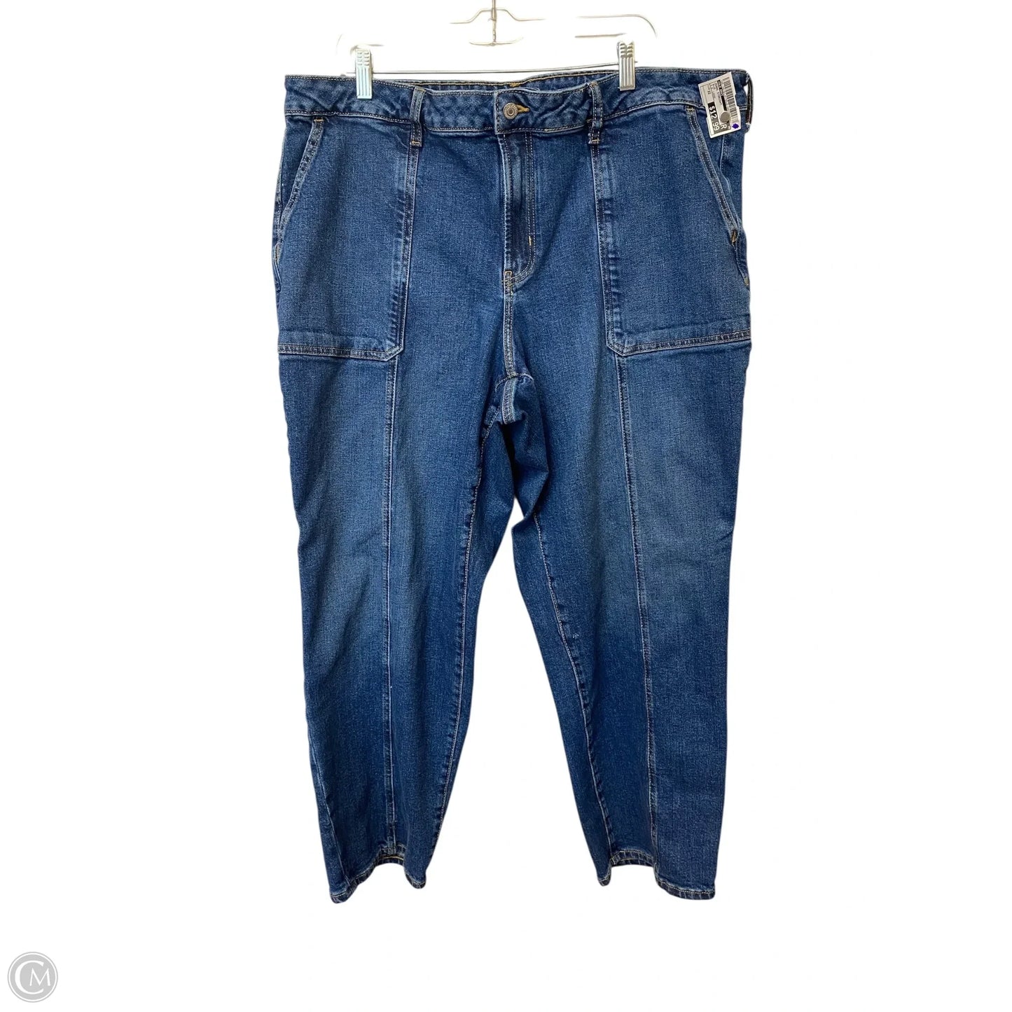 Jeans Straight By Old Navy In Blue, Size: 22